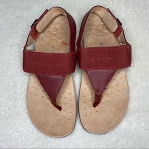 Vionic Wine Red Sandals Size 8